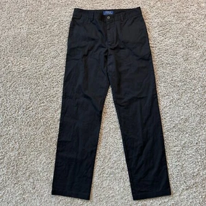 Polo Ralph Lauren Chino Pants Boys 16 (approx 28x28.5) Straight Leg Slacks Black - Picture 1 of 12