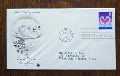 US FDC # 3123 LOVE Stamp 1997. - Image 1 of 4