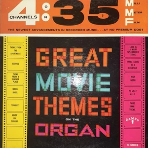 Bill Meeder PROMO – Great Movie Themes On The Organ: Cameo 1960 LP DJ COPY - Imagen 1 de 2