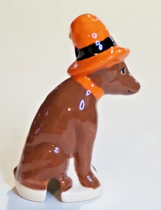 Pie Bird Brown Dog With Witch's Hat Piebird Made in USA by Nancy Davis - Picture 1 of 4