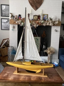 Vintage Dragen (Rechnung) 29" Teich Yacht für Display oder Lichtrestauration 4 Einsatz - Bild 1 von 20