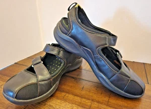 Clarks Waves schwarze Damenschuhe mit Lederriemen 87563 Größe 5 1/2 M - Bild 1 von 7
