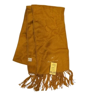 Alpaka Camargo Halstuch Halstuch Fransen senfgelb weich flauschig warm kuschelig Peru - Bild 1 von 7