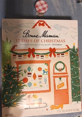 Bonne Maman 2024 Advent Calendar 12 Mini Holiday Jams/Spreads Best By 6/2025/NIB - Image 1 of 4