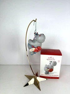 Decorazione Hallmark Keepsake 2015 voglio un ippopotamo per musica natalizia testato - Foto 1 di 8