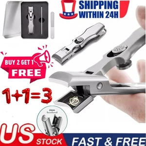 Buy 2 Get 1 Free Nail Clipper,Ultra Sharp Stainless Nail Clippers for Men Women - Picture 1 of 13