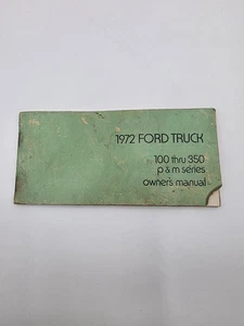 Camioneta pickup Ford F100 F250 F350 1972 original manual del propietario serie P&M - Imagen 1 de 5