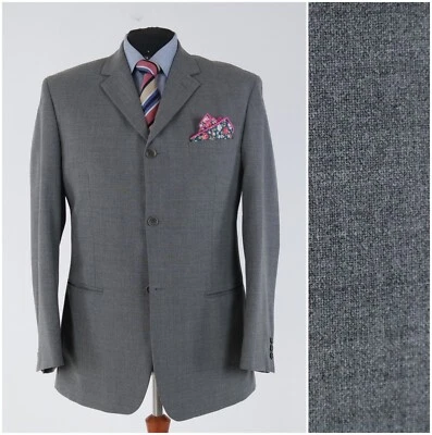 Mens Vintage Blazer 44R UK Size SPRINGFIELD Grey Sport Coat Jacket - Image 1 of 4