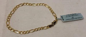 Sterling Creations Figaro Kette Armband 7,5" Made in Italy - Bild 1 von 8