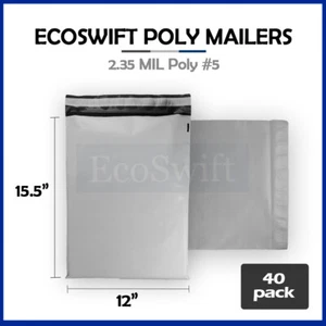 40 BUSTE BUSTE PER SPEDIZIONI 12x15,5 ECOSWIFT BIANCHE POLI - Foto 1 di 4