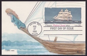 SCOTT UX107 FLYING CLOUD POWELL HAND PAINTED FIRST DAY COVER FDC 1-3 - Picture 1 of 1