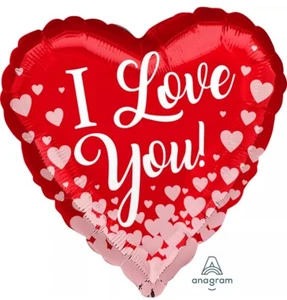 Anagram 18" Red Heart Shaped I Love You Foil Balloon Great For Valentine’s - Picture 1 of 2