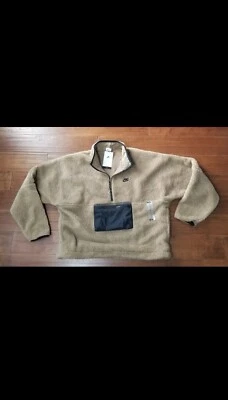 Nike 1/2 Zip Anorak Fleece Sherpa Brown Driftwood Men's Size 3XL - Image 1 of 3