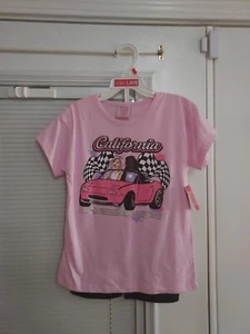 NWT GIRLS SIZE 5/6 🩷BARBIE PINK🩷 SHORT SET🩷 - Picture 1 of 7