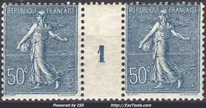 FRANCE TYPE SEMEUSE N° 161 MILLESIME 1 NEUF * AVEC CHARNIERE - Picture 1 of 2