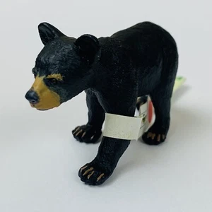 SAFARI LTD WILD BLACK BEAR CUB SOLID PLASTIC REALISTIC TOY ZOO ANIMAL FIGURE - Picture 1 of 3