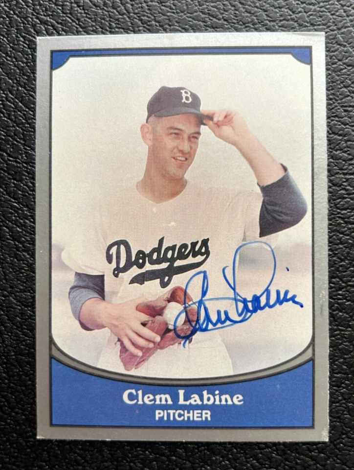 Clem Labine Signed Autographed 1990 Pacific Legends  Card #89 Brooklyn Dodgers - Image 1 of 1