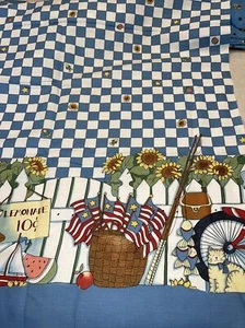 Vintage Susan Winget Border Print 1994 fabric yardage Dolly - Picture 1 of 4