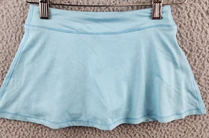 ID Ideology Solid Jersey Skort Girls 5 Butterfly Blue Elastic Waist Pull On~ - Picture 1 of 13