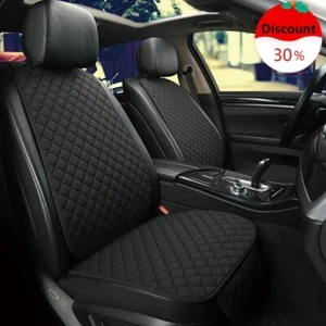 Universal Car Seat Cover Protector Linen Front Rear Back Flax Summer Cushion Pad - Picture 1 of 49