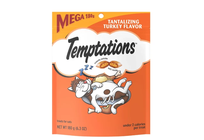 TEMPTATIONS Gato Golosinas Tentador Sabor Pavo Foto 1 de 1