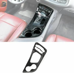 ?Fibra de carbono cambio de marchas portavasos panel bisel de ajuste para Dodge Challenger 2015+ - Imagen 1 de 8