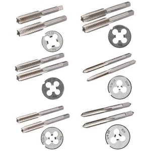 1/8"" - 1/2"" BSW Tap & Die Whitworth Tungsteno Steel Taper Tap y Die 25 mm - Imagen 1 de 8
