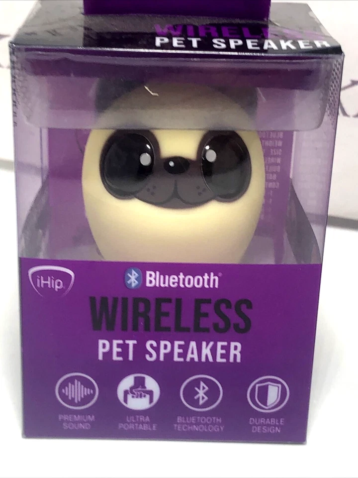 kids Bluetooth Wireless iHip Pet Speaker Coco the Cat 2" tall