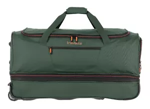 travelite Basics Wheeled Duffle M Reisetasche Trolley dunkelgrün dunkelgrün - Bild 1 von 4
