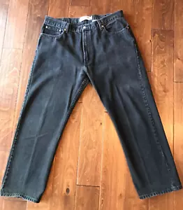 Levi 505 Herren JEANS 40 x 30 schwarz Baumwolle Denim normale Passform gerades Bein - gebraucht, in einwandfreiem Zustand - Bild 1 von 13