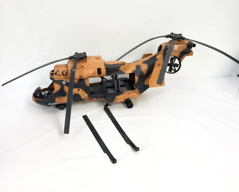 Vintage 1986 Hasbro G.I.  Joe TOMAHAWK HELICOPTER Vehicle Near Complete Cover