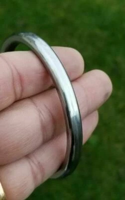 Neu Sarbloh reines Eisen Sikh Singh Kaur flach Kada Khalsa 5ks Kakar Kara Armreif G12 - Bild 1 von 4