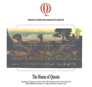 Sierra Leone 2001 Wildlife Prehistoric Animals Dinosaurs Imperf Proof Essay MNH - Picture 1 of 2