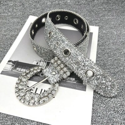 Bright Female Jeans Skirt Waist Chain Belt Fashion Full for Rhinestone Bel - image 1 of 4