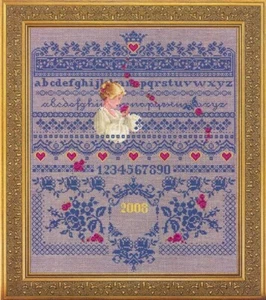 Lavender & Lace Cross Stitch Chart Fallen Roses LL64 - Picture 1 of 1