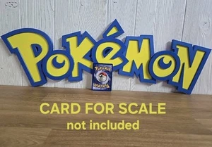 Pokemon 3D Logo - Wall Hanging Display - 25 Inch Long - Home Game Room Decor  - Picture 1 of 5