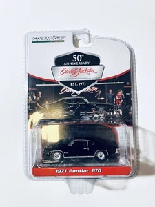 GREENLIGHT 1971 Pontiac GTO nero 1:64 pressofuso Barrett Jackson - Foto 1 di 3