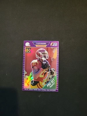 Tyler Vaughns 2021 Leaf Pro Set 1989 Rookie Card RC #96 Purple 8/50 - Image 1 of 3