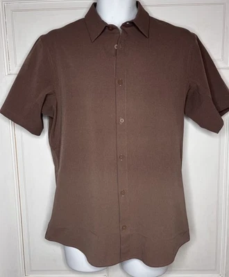Camisa Lululemon Airing Fácil Manga Corta Marrón Talla Mediana Foto 1 de 4