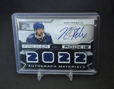 2022-23 UD  Premier '22 Premier Rookie Jersey Auto # PRA-NP Nick Perbix /99 - Image 1 of 3