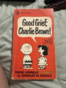 VINTAGE 1963 GOOD GRIEF CHARLIE BROWN PEANUTS! PAPERBACK BOOK * - Picture 1 of 6