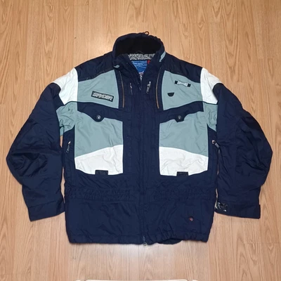 Chaqueta Spyder Ski Snowboard Para Hombre Grande Azul Thinsulate Invierno De Colección Foto 1 de 4