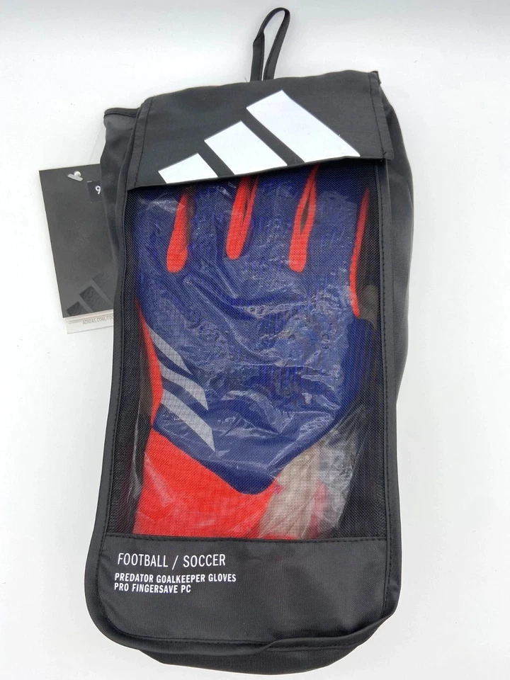 Adidas Predator GL Pro Fingersave Goalkeeper Soccer Gloves IX3864 Men's Size 10