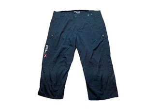 RLX Ralph Lauren Rain Pants Mens XL Black Golf Snap Waterproof Shell 38x23 - Picture 1 of 8