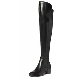 Anne Klein Womens Adrenna Boots US 10M Black Fabric Over The Knee NIB - Picture 1 of 11