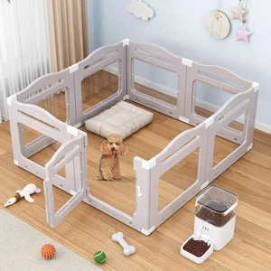 Corral para cachorros Correo para cachorros Corral para animales Corral al aire libre Acrílico Transparente H 60 cm - Imagen 1 de 6