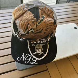 Oakland Raiders Años 90 Águilas Águila NFL Lana Coreana Snapback Gorra Gorra Rara Dos Tonos - Imagen 1 de 8
