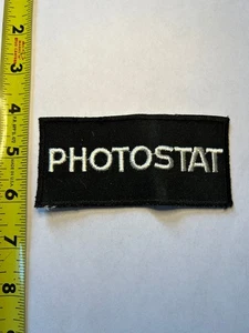 Photostat Patch Black White 5.5in Embroidered Collectible - Picture 1 of 2
