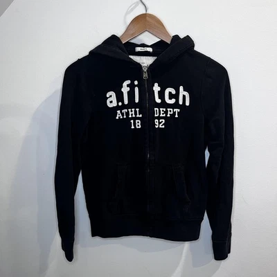 Abercrombie Niños Sudadera con Capucha Niños Grande Negra Cremallera Atlética Departamento 1892 Chaqueta Muscular Foto 1 de 4