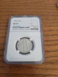 1926 Liberty Standing Silver Quarter NGC MS63 - Picture 1 of 4